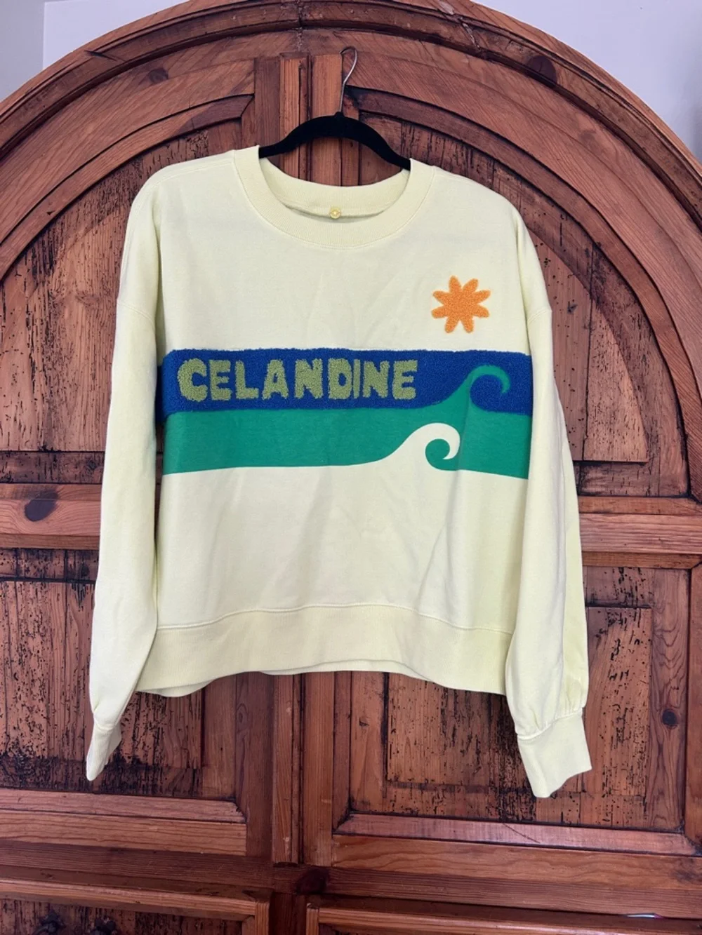 NWT Anthropologie Celandine Surf Camp Graphic Sweatshirt - Picture 6 of 12